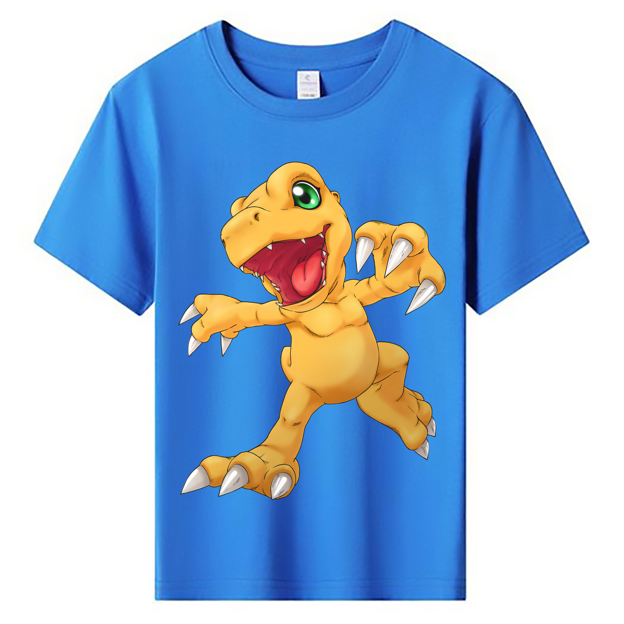 （画像用） Digimon デジタルモンスター/デジモン 綿100％キッズTシャツ（フロントプリント）
